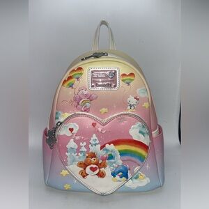 Loungefly Carebears X Sanrio Friends Dreamy Pastel Backpack (PLZ READ DESCRIP)
